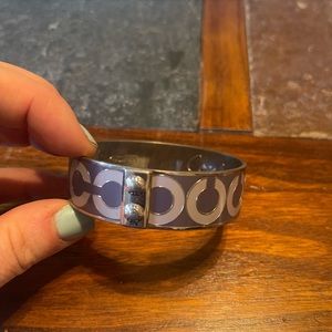 Purple coach bangle- needs a good cleaning and will shine like new